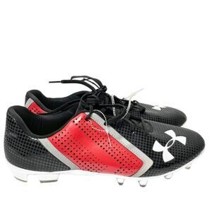 Under Armour 4D Foam Red and Black Adult Cleats